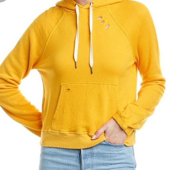 n:PHILANTHROPY Tops - NWT Philanthropy Gamble Distressed Hoodie - Apricot | Sz Small